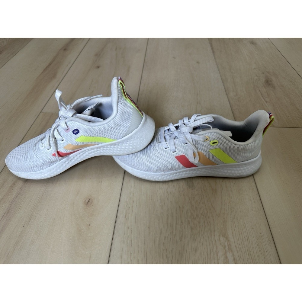Adidas Shoes Womens Size 8.5 Puremotion White Multicolor Running Sneakers Casual